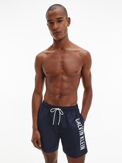 Calvin Klein Fürdőruha HU358496 | Calvin Klein Intense Power Medium Drawstring Férfi Úszónadrág Feke